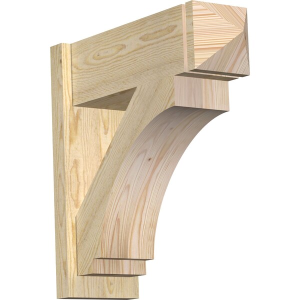 Ekena Millwork Imperial Rough Sawn Arts and Crafts Outlooker, Douglas Fir, 8"W x 24"D x 24"H OUT08X24X24IMP03RDF - main